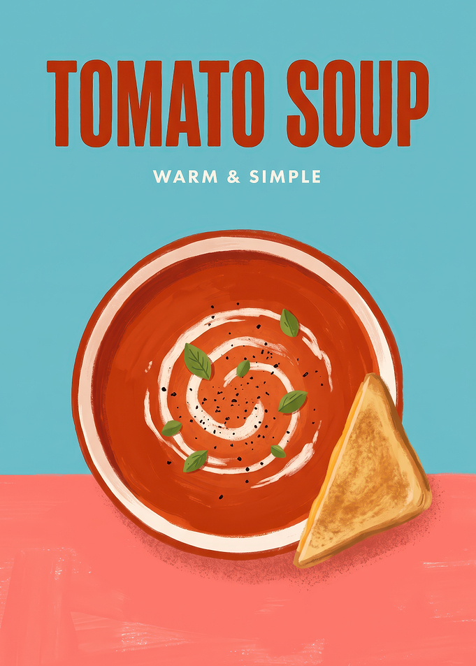 Tomato Soup and Grilled Cheese Poster