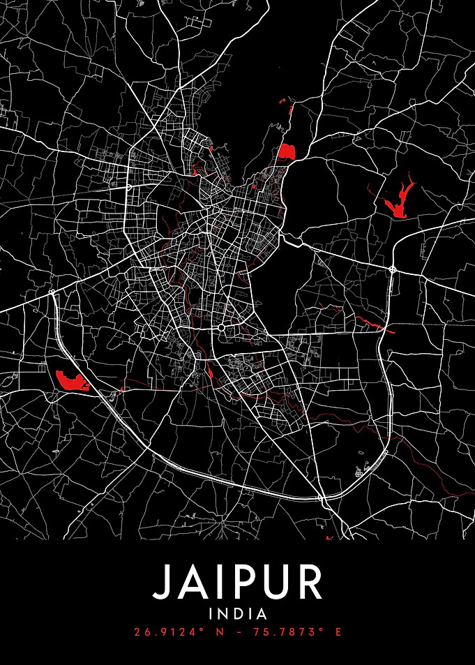 Jaipur Dark Map