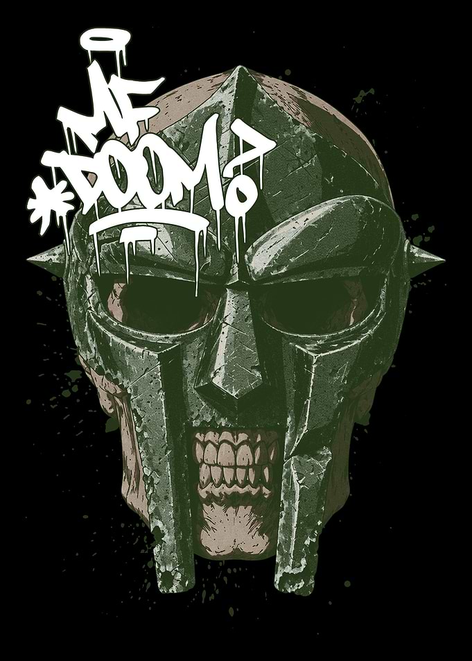 MF DOOM Mask Graffiti Art