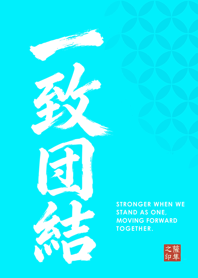 Inspirational Chinese Calligraphy Poster