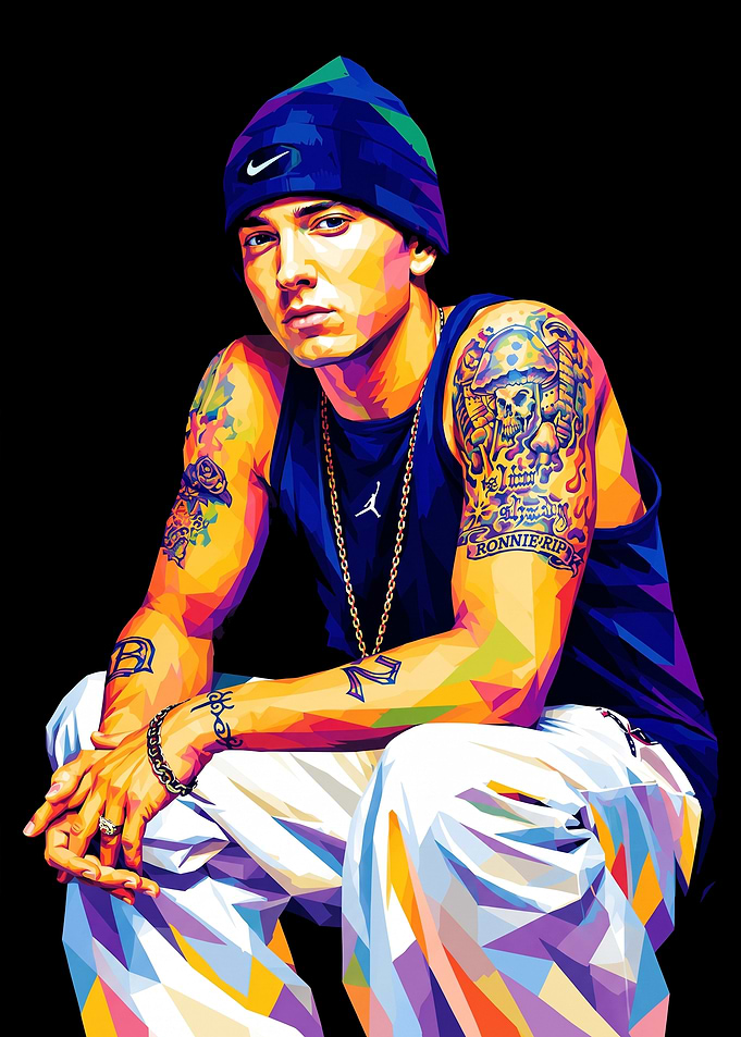 Eminem WPAP Pop Art Portrait