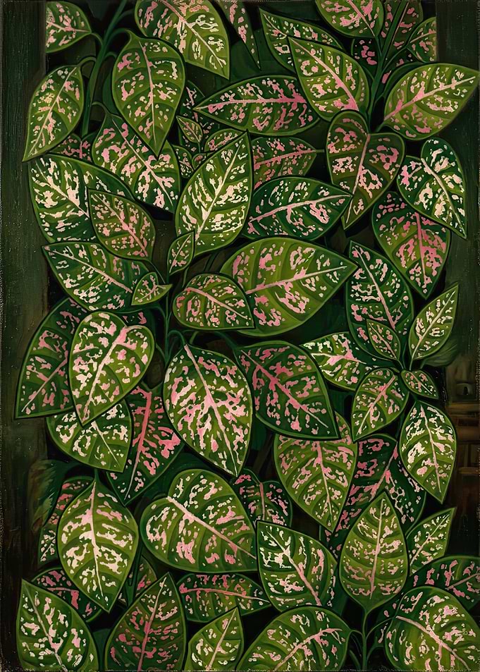 Polka Dot Plant Foliage Painting