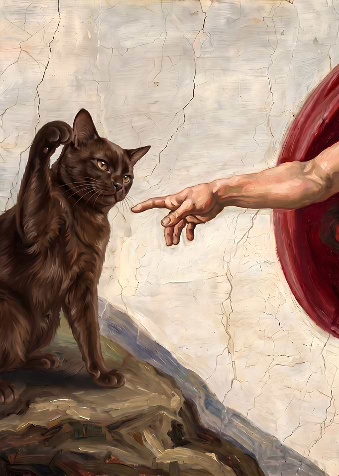 The Creation of Cat Painting