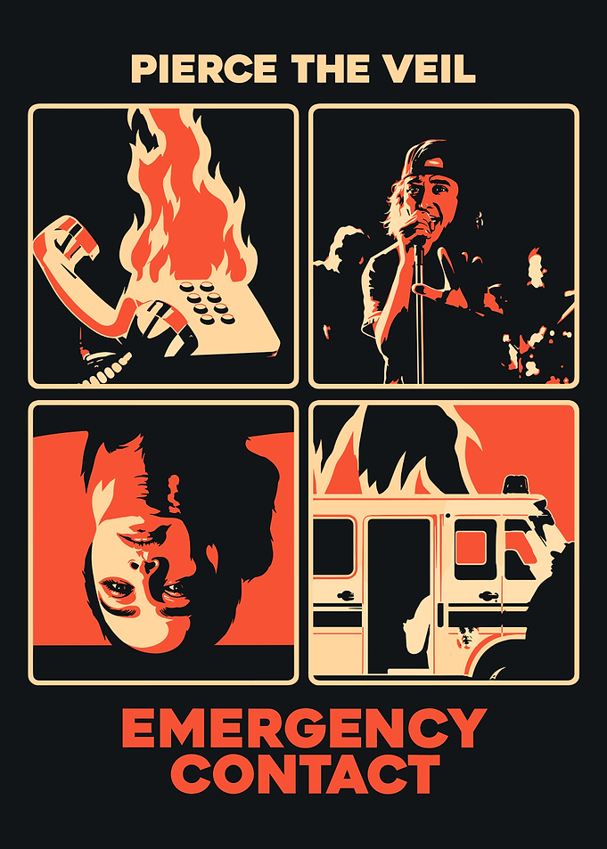 Pierce The Veil Emergency Contact Poster