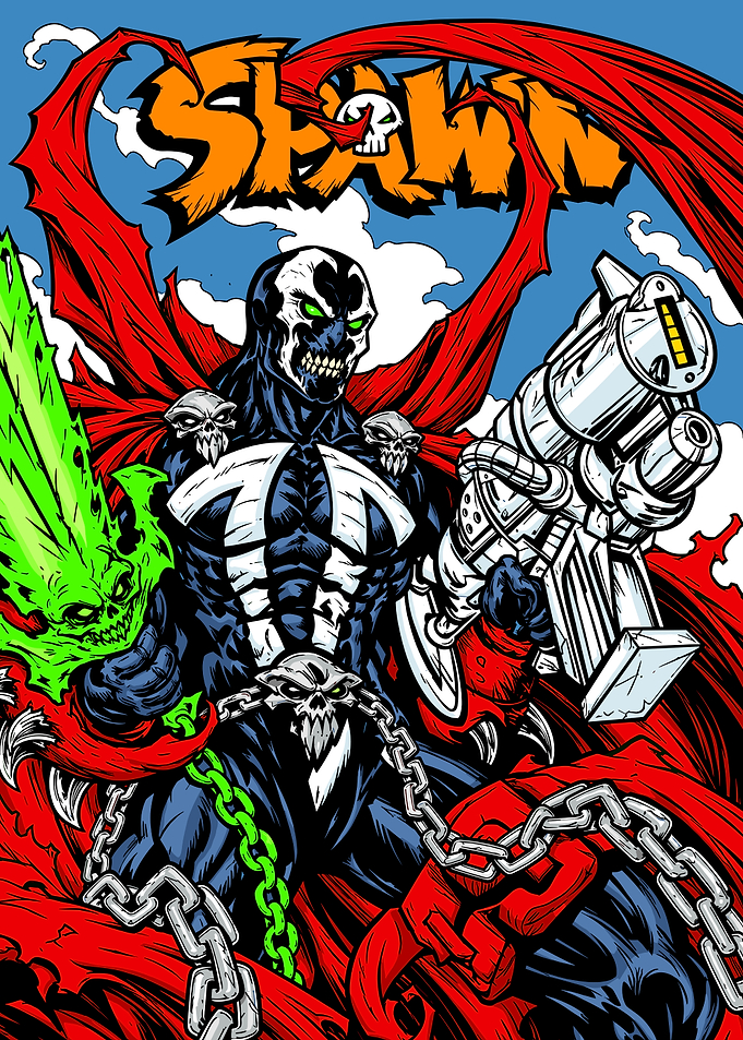 Spawn Comic Book Cover Art