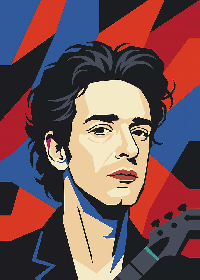 Pop Art Portrait of Gustavo Cerati