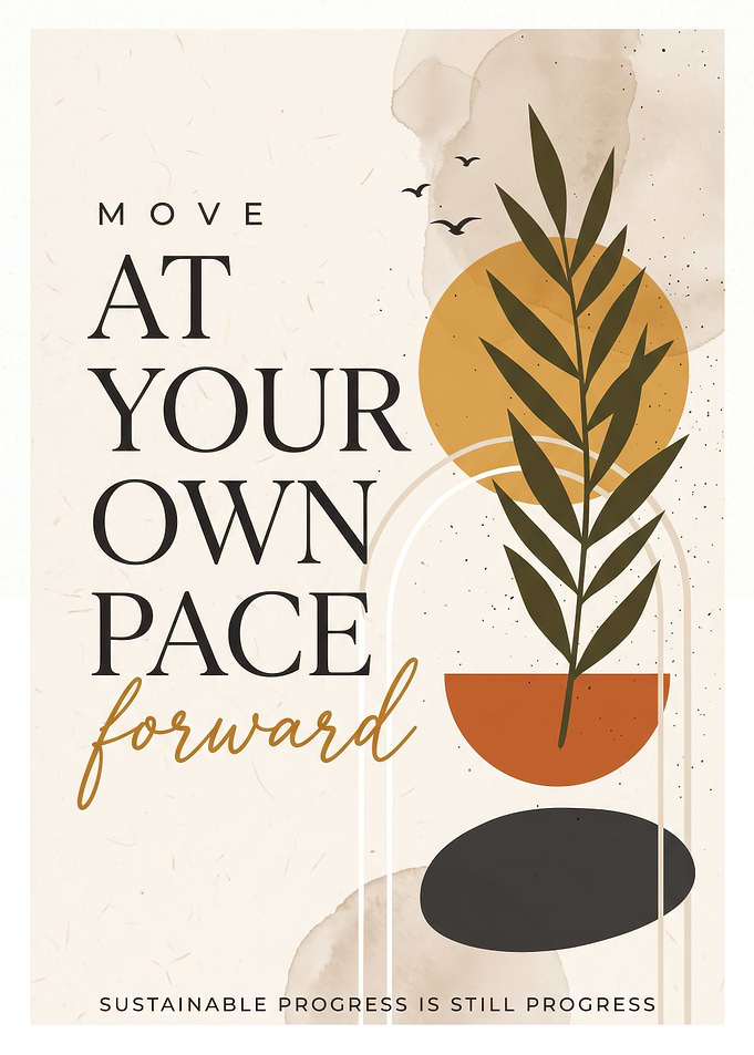 Move At Your Own Pace Poster