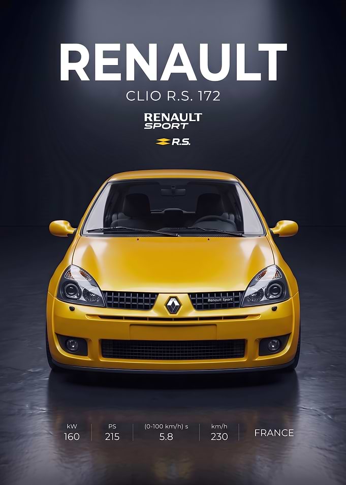 Renault Clio R.S. 172 Poster
