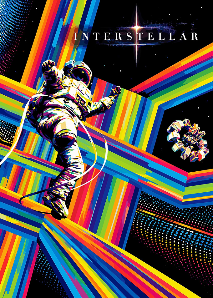 Interstellar Pop Art Astronaut Poster