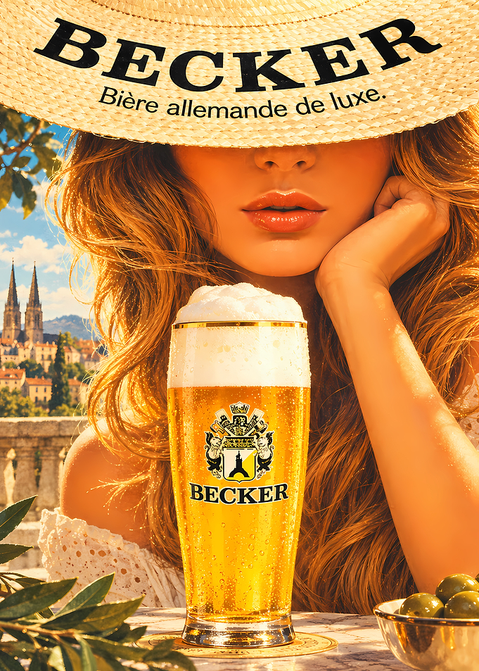 Becker Beer Advertisement Poster
