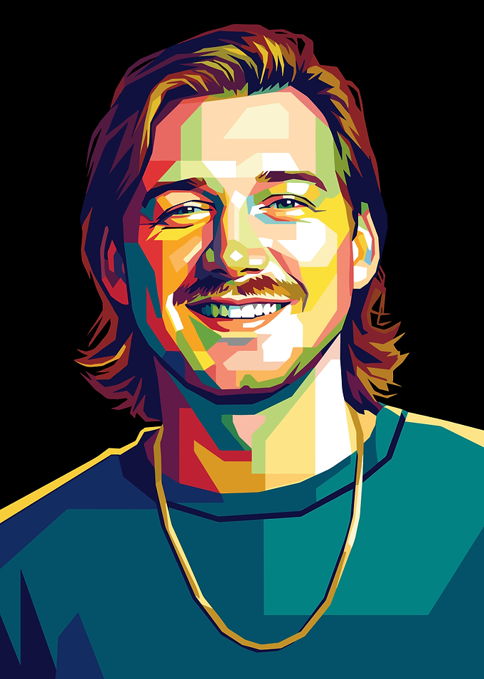 Morgan Wallen WPAP Pop Art Portrait