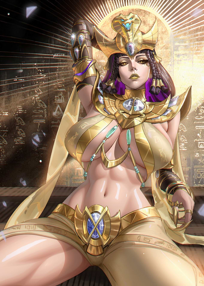Egyptian Goddess Fantasy Character Illustration