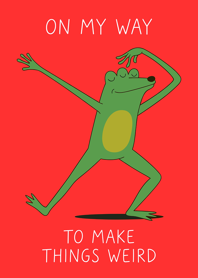 Funny Frog Making Things Weird