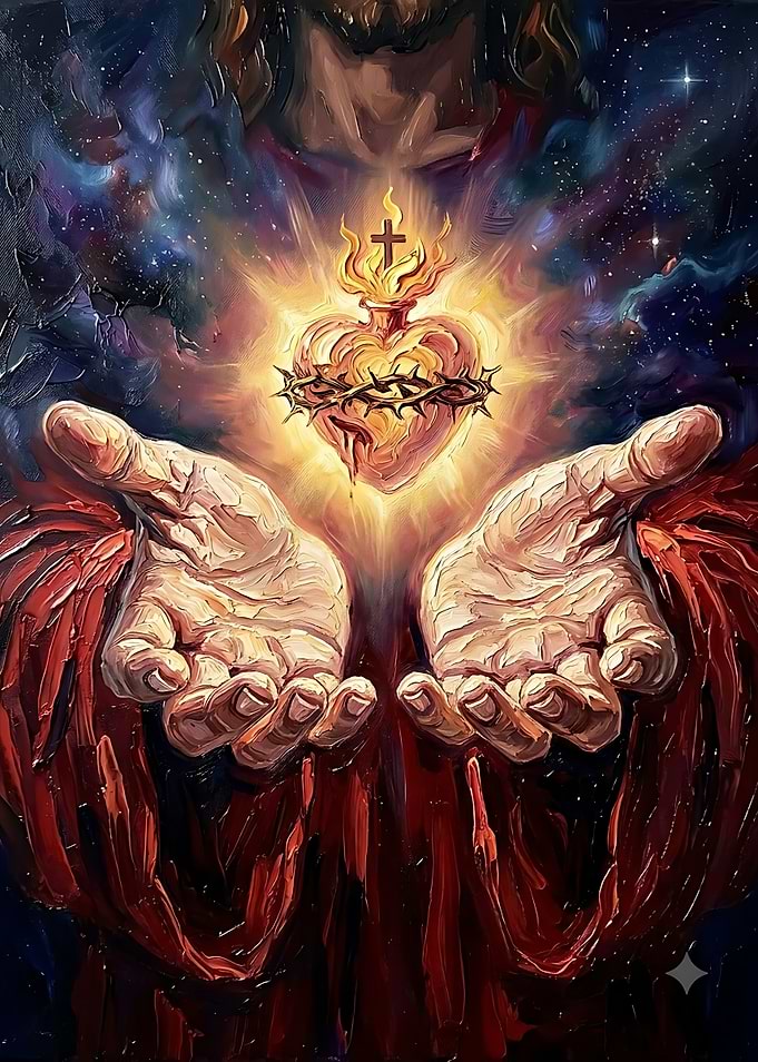 Sacred Heart of Jesus Oil Painting