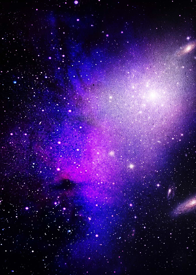 Vibrant Purple and Blue Galaxy