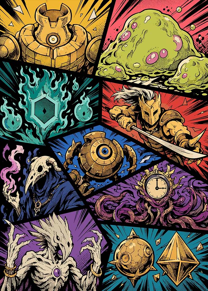 slay the spire Character Collage
