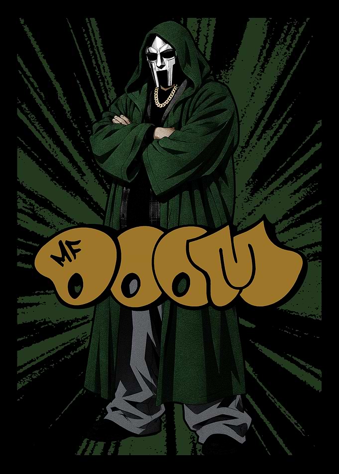 MF DOOM Hip Hop Graphic Art