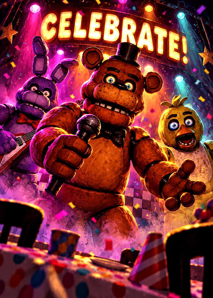 Five Nights at Freddy's Celebration Poster