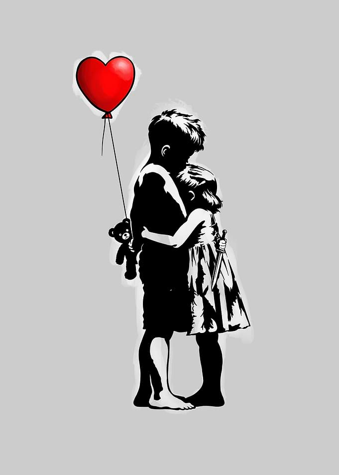 Boy and Girl Hugging