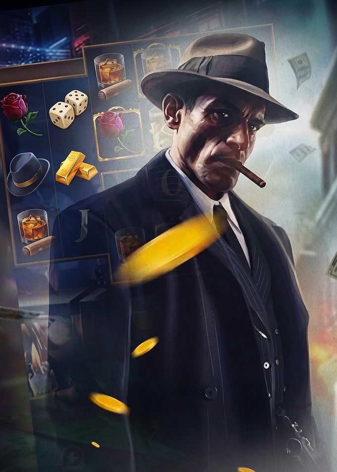 Mafia Boss Casino Noir Art Poster