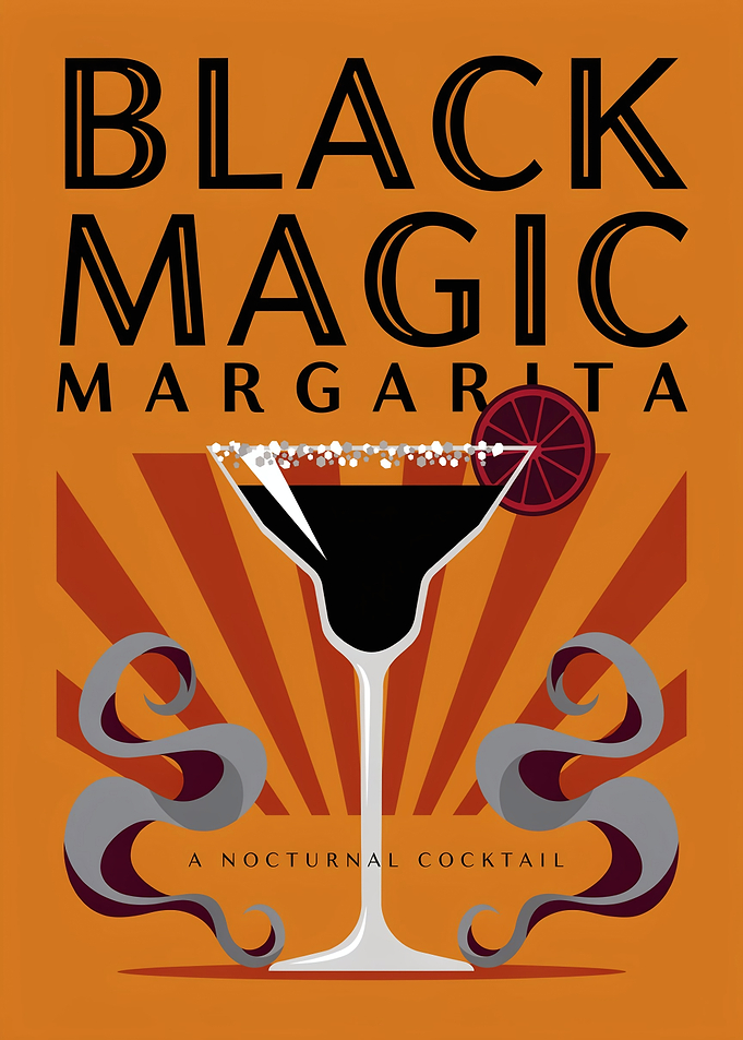 Black Magic Margarita Cocktail