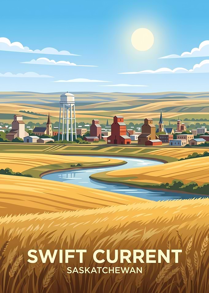 Swift Current Saskatchewan Travel Poster