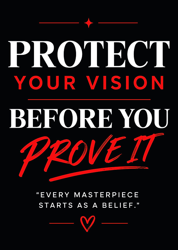 Protect Your Vision Inspirational Quote Poster