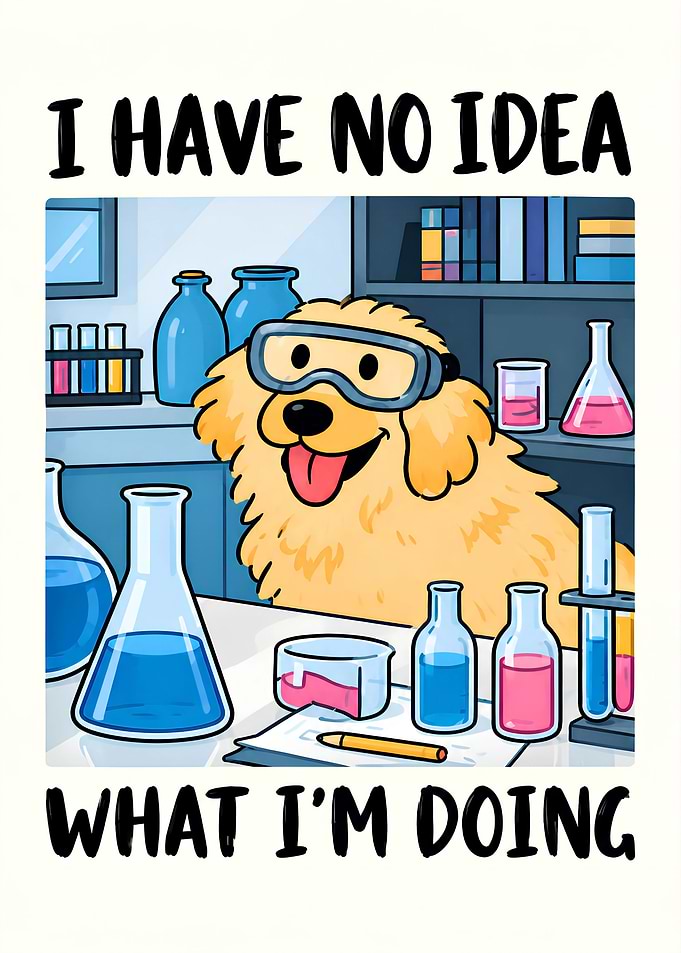 Golden Retriever Scientist