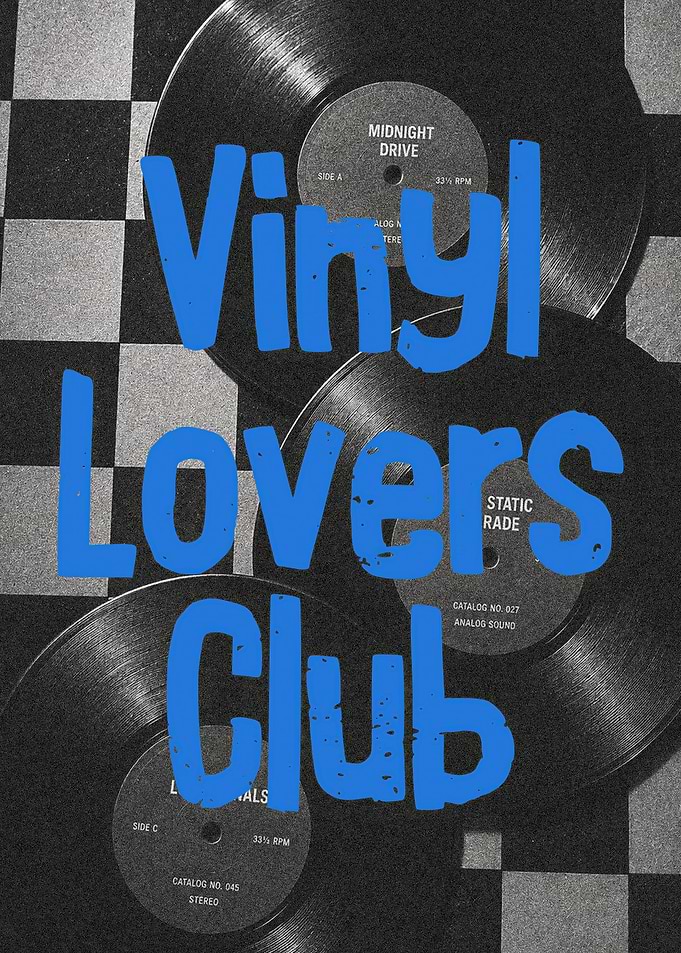 Vinyl Lovers Club Music Poster