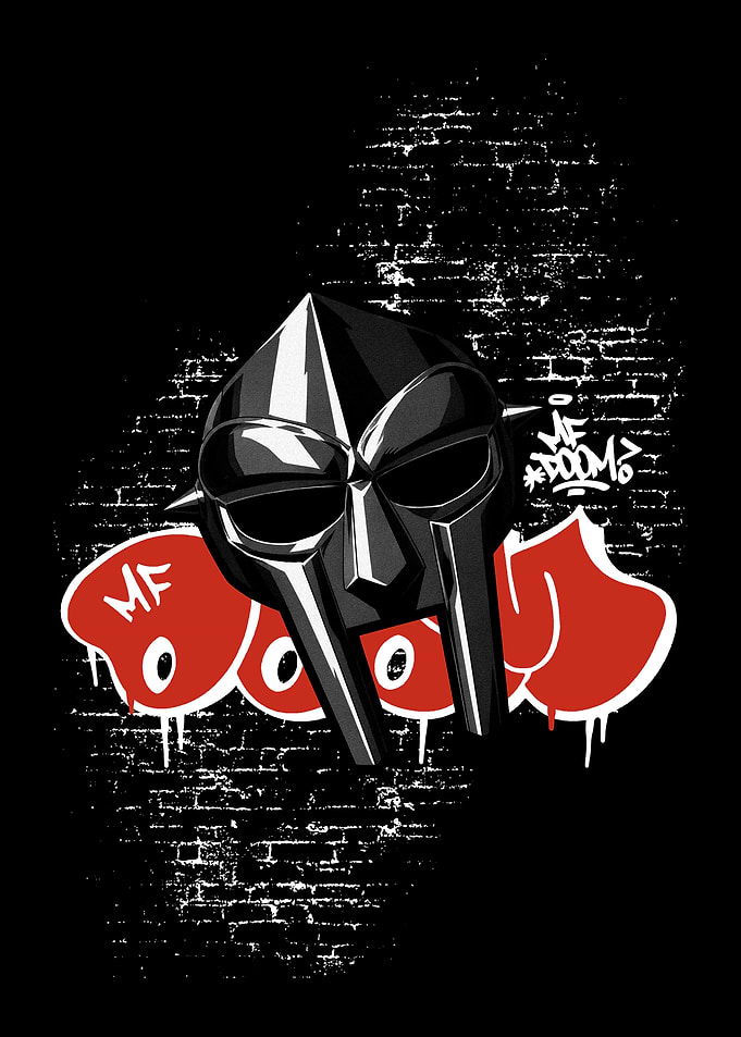 MF DOOM Graffiti Mask Art