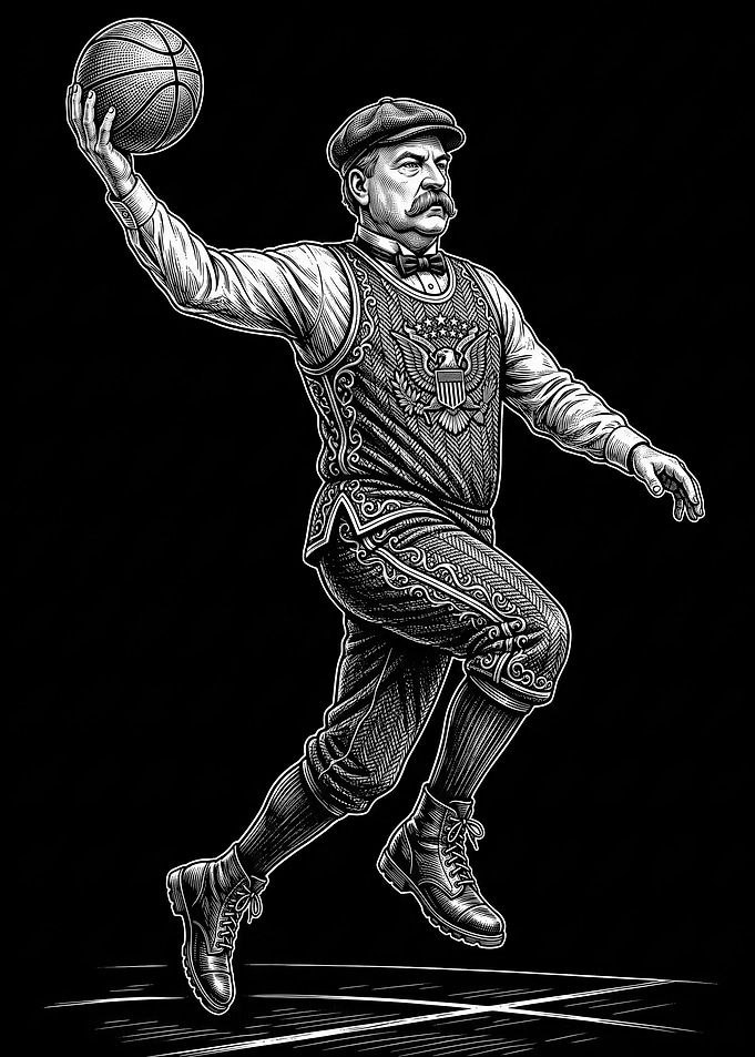 President Theodore Roosevelt Basketball Player