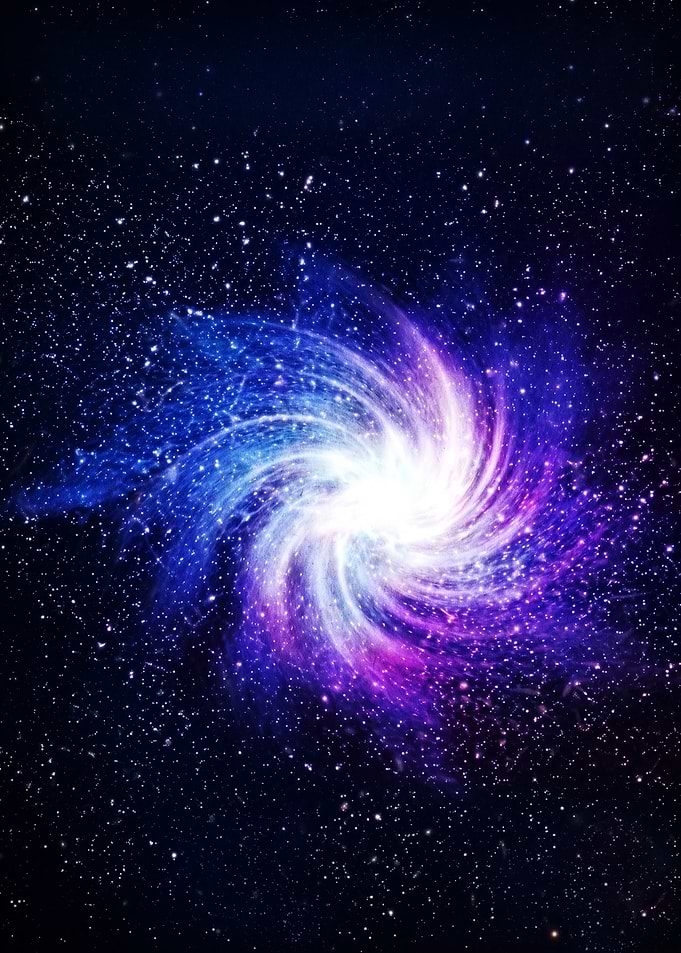 Vibrant Spiral Galaxy in Deep Space