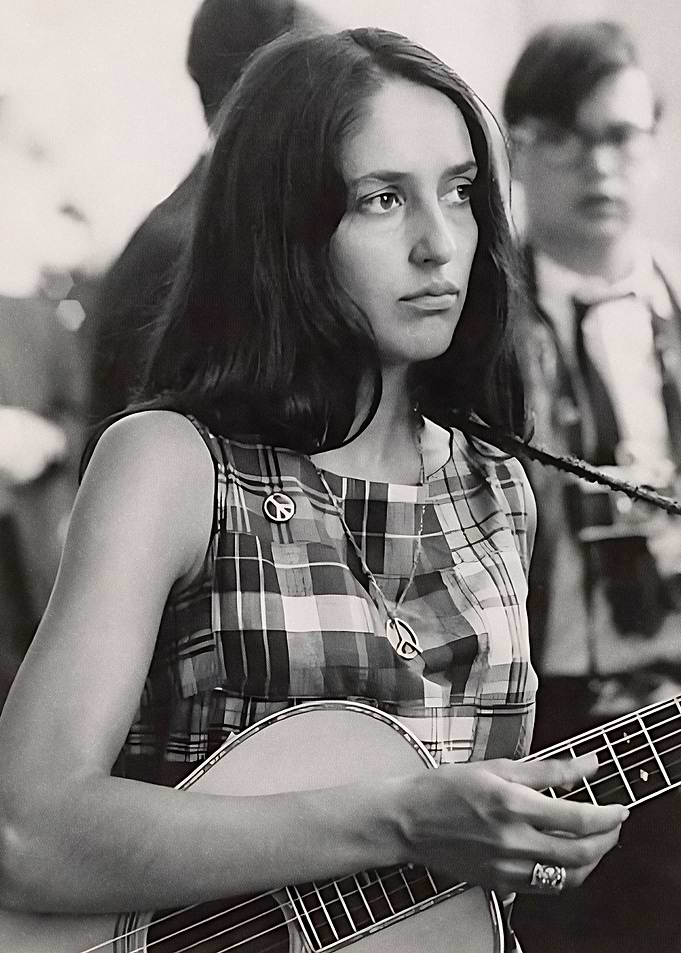 Joan Baez with Acoustic Guitar