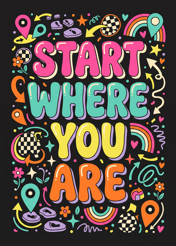 Start Where You Are Inspirational Poster