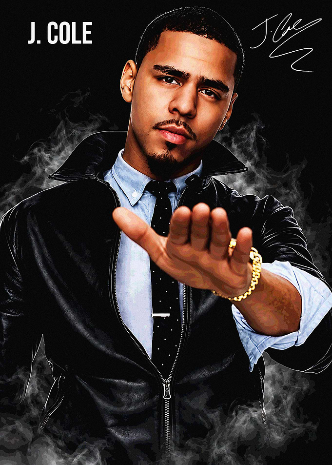 J. Cole Portrait Poster