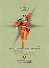 Superman – Thermal Vision Athletic Poster