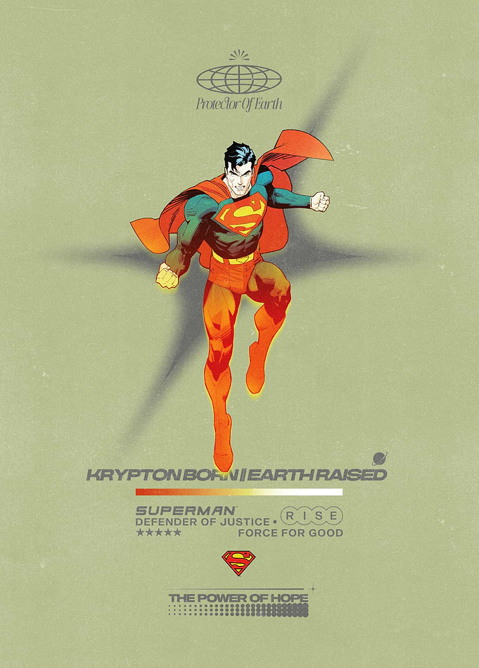 Superman – Thermal Vision Athletic Poster