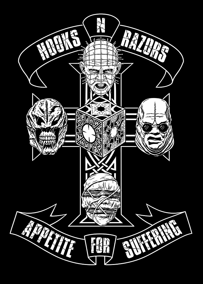 Hellraiser Cenobites Appetite for Suffering Graphic