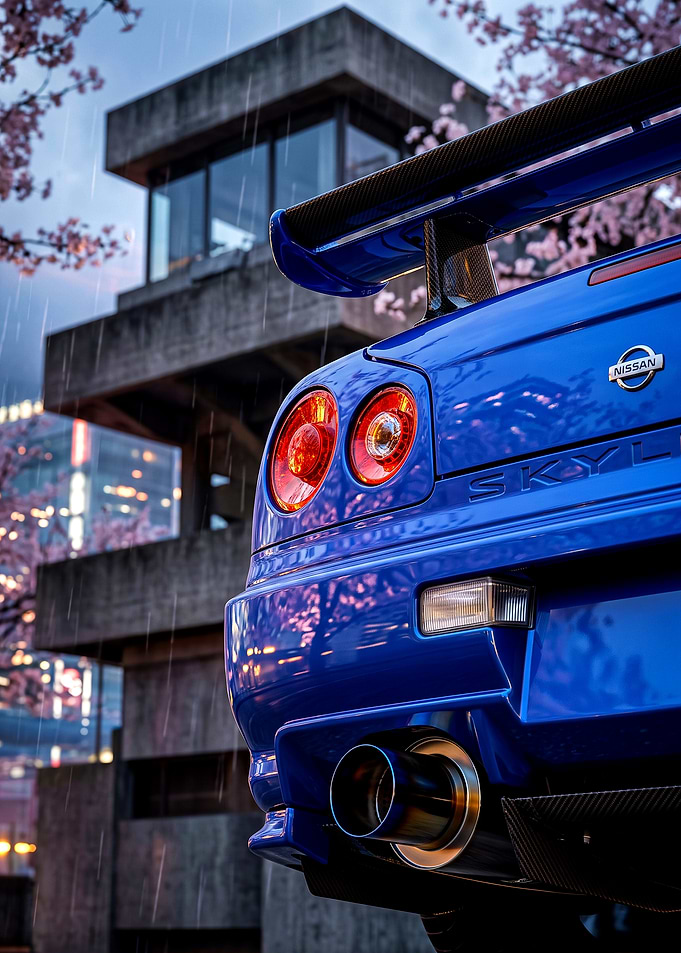 Nissan Skyline GT-R R34 Cherry Blossoms