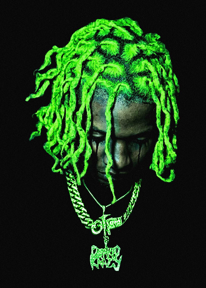 Lil Durk Portrait Illustration Poster