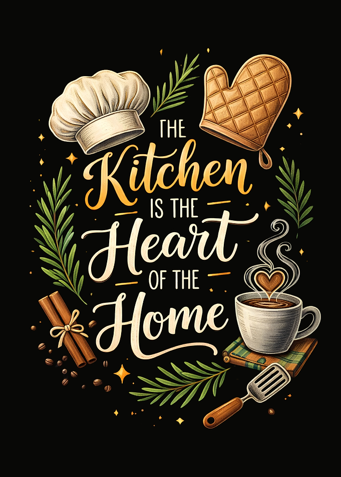 The Kitchen is the Heart Quote