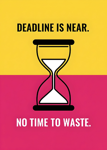 Deadline Is Near Motivational Poster