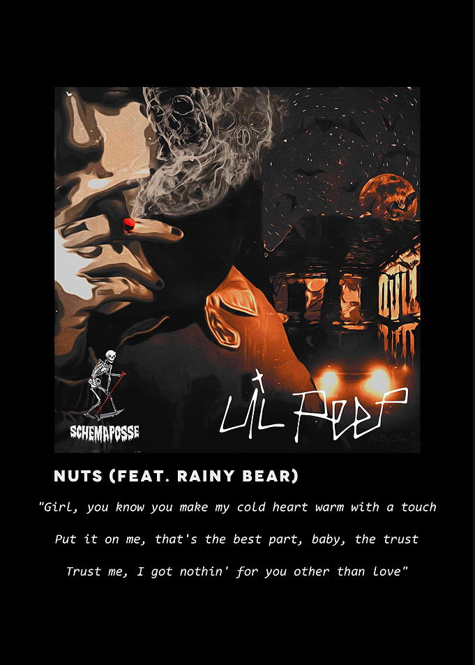 Lil Peep Nuts Song Poster