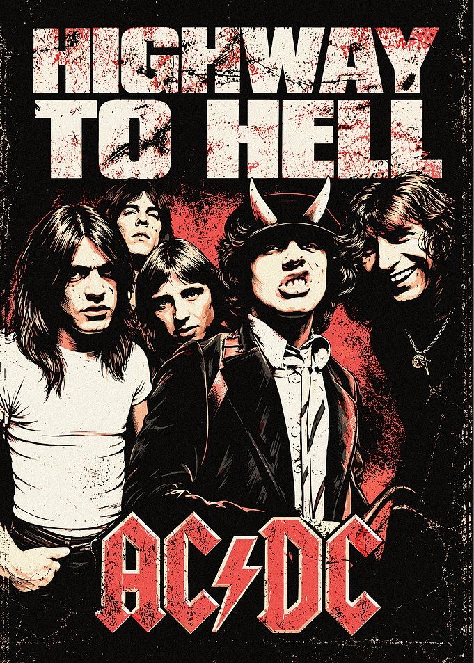 AC/DC Highway to Hell Poster