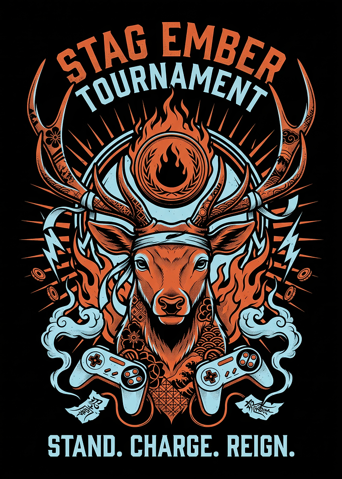 Stag Ember Tournament Gaming Graphic
