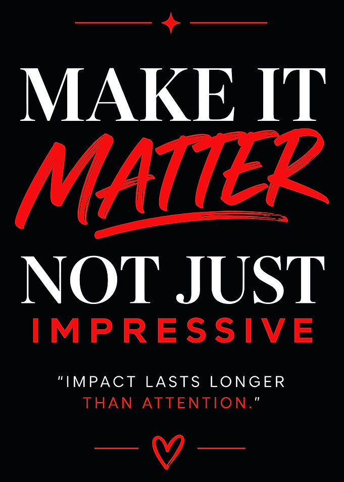 Make It Matter Inspirational Quote Poster