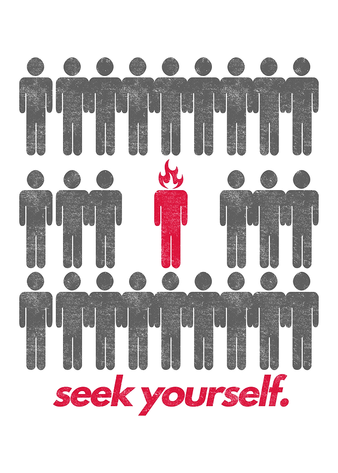 Seek Yourself Inspirational Graphic Design