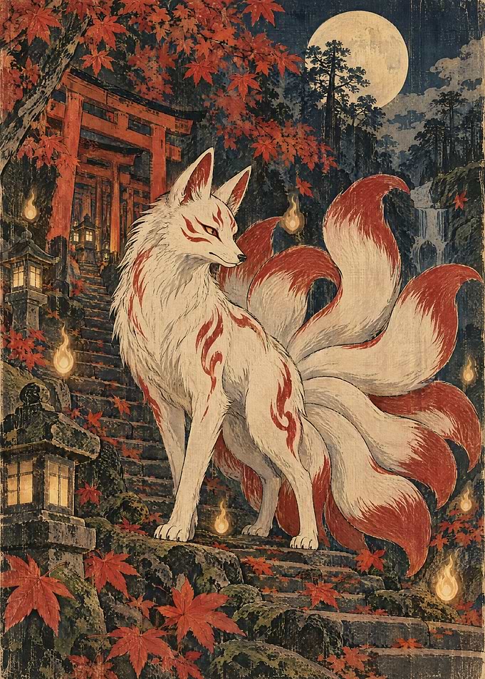 Kitsune Spirit of the Sacred Shrine