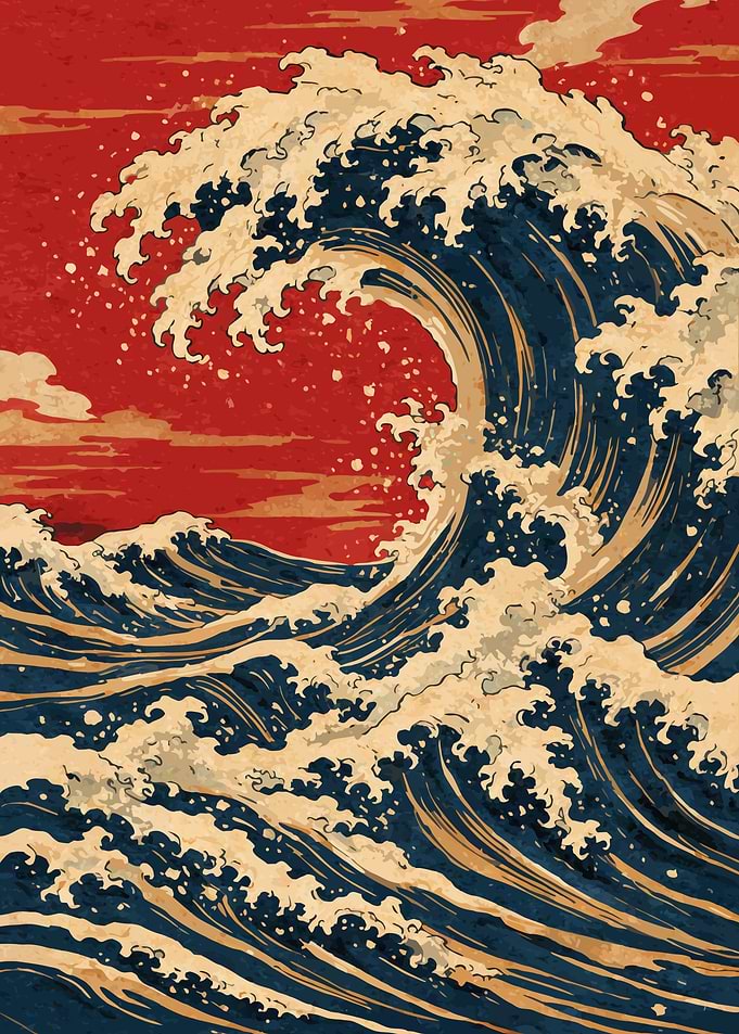Great Wave Japanese Art Print Ukiyo-e