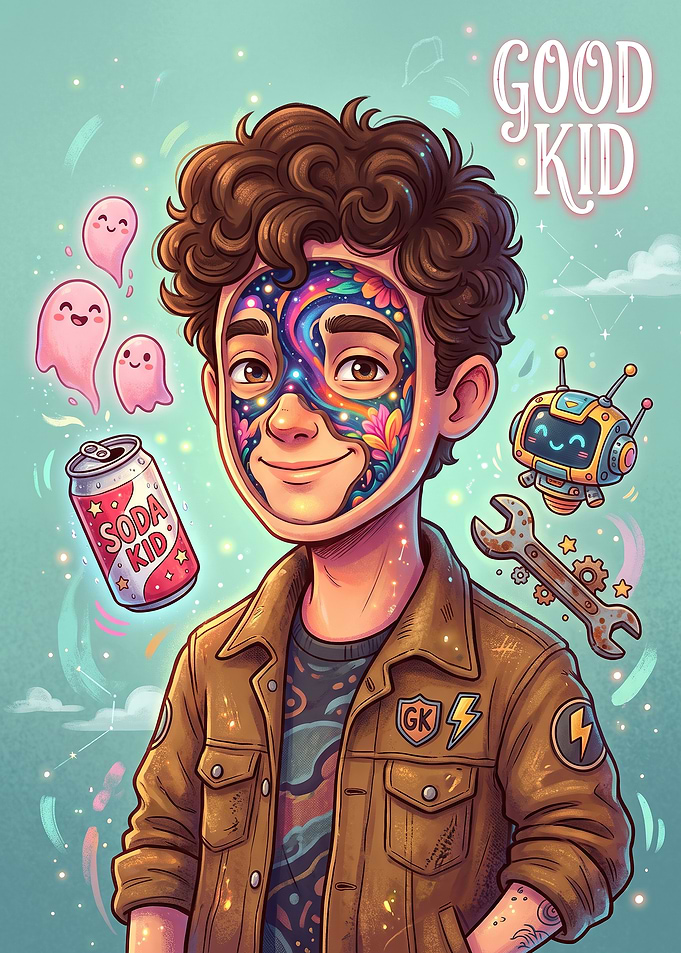 Good Kid Whimsical Character Illustration